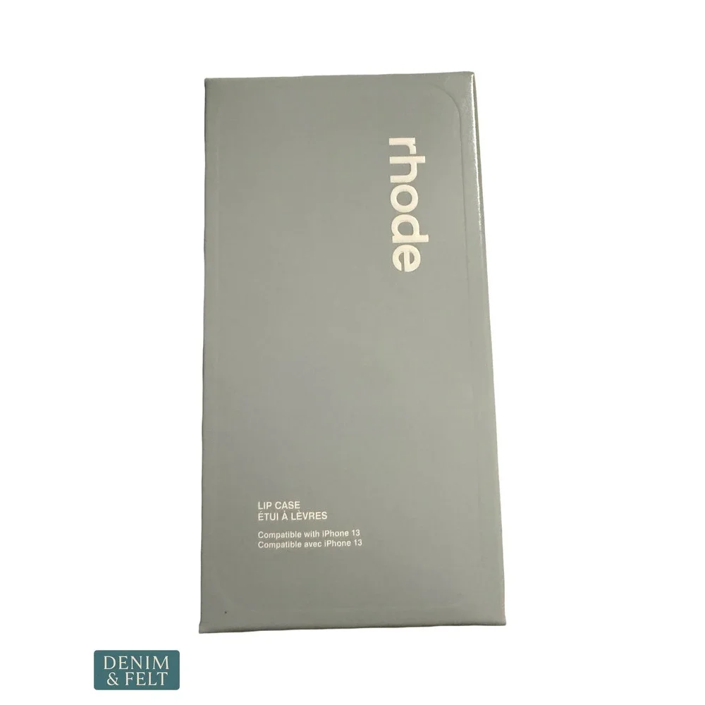 NEW Rhode Peptide Lip Case iPhone 13 Gray Silicone Phone Case Hailey Bieber